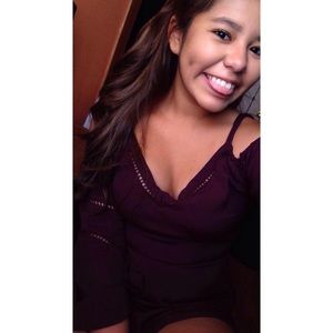 Burgundy Kendall & Kylie romper