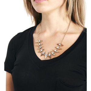 NWT opalescent geo pendant statement necklace