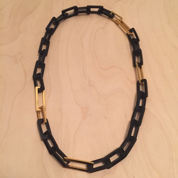 Maiyet Horn & Gold Rectangle Link Necklace