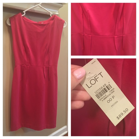 LOFT Pink Pencil Dress