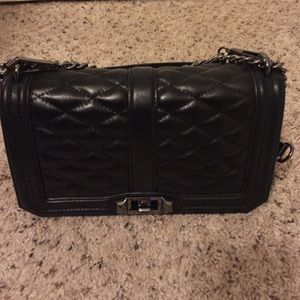 Rebecca Minkoff gunmetal black Love Crossbody