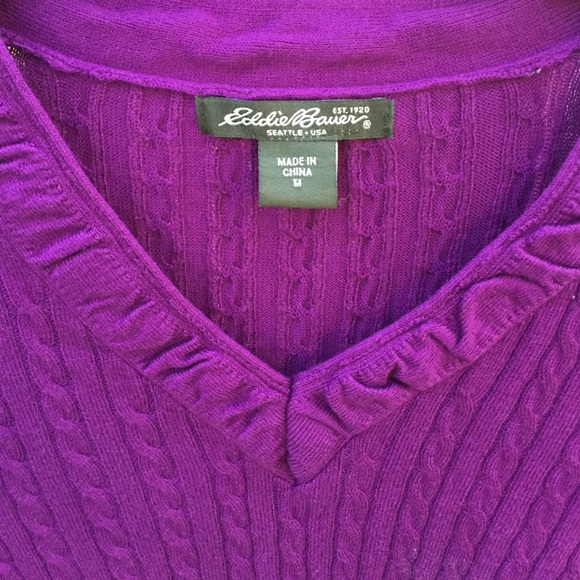 Purple long sleeve sweater - Picture 2 of 3