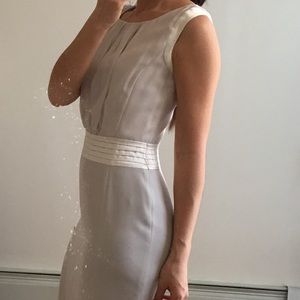 Ruched midi fitted pencil dress