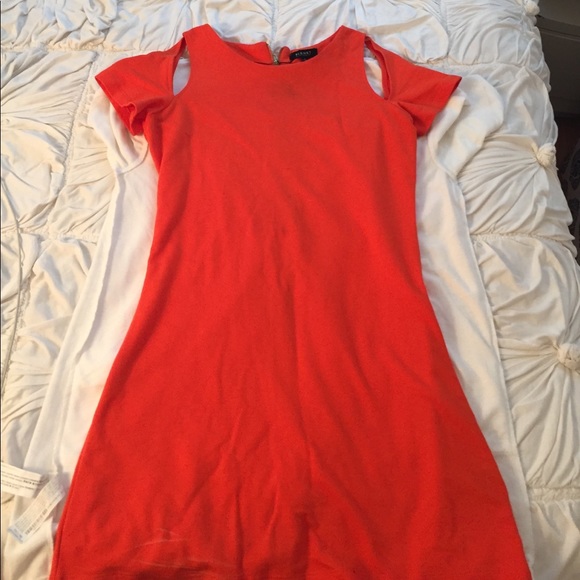 Nasty Gal Dresses & Skirts - NASTY GAL CUT OUT ORANGE DRESS