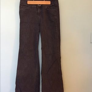 Level 99 pinstripe wide leg jeans