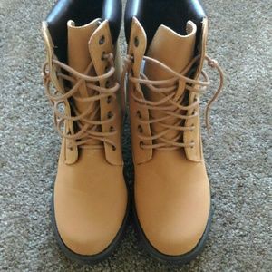 Tan boots