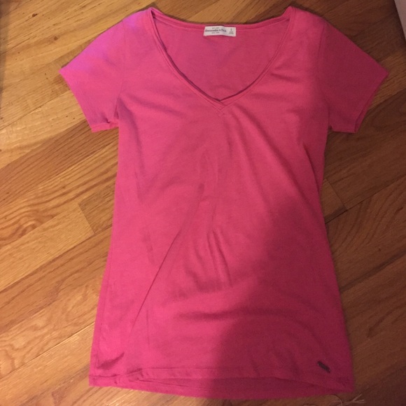 Abercrombie hot pink tee