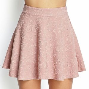 Forever 21 floral skater skirt