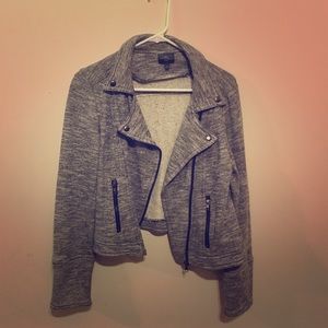 Grey Moto Jacket