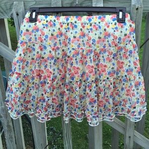 Floral print skirt