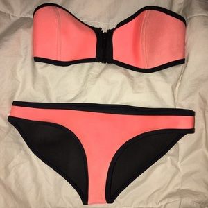 Orange Triangl Swimsuit set