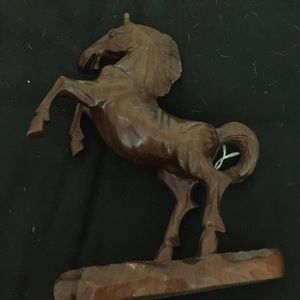 Wooden horse figure