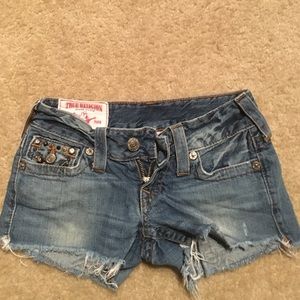 True Religion jean shorts