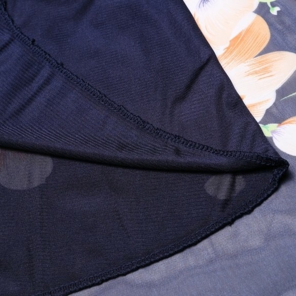 NWOT•Crossover Asymmetric Maxi Chiffon - Picture 3 of 3