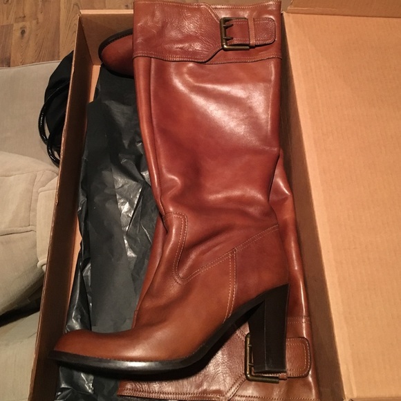 Eddie Bauer Cognac Heel Boots--- fall is coming !!