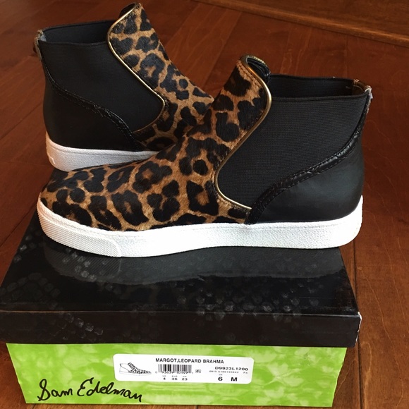 sam edelman leopard slip ons