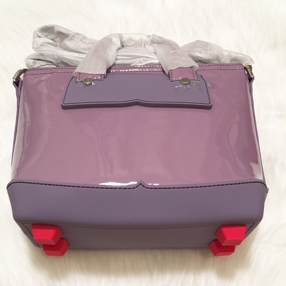🚫SOLD🎉HP NWT Hunter Patent Leather Mini Tote! - Picture 3 of 4