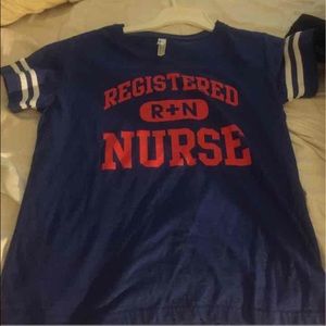 Registered Nurse V-Neck Baseball Tee