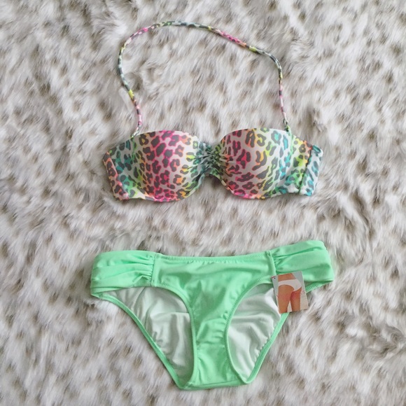 Pink bikini bottom