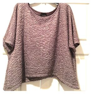 Metallic textured crop top