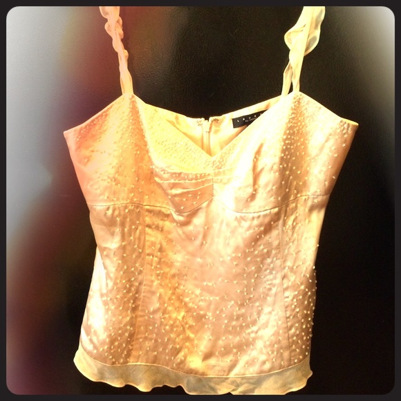 "Laundry" BEAUTIFUL beaded camisole 🎀 - Picture 1 of 4