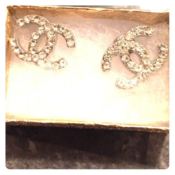 Mirrored Chanel studs