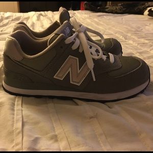 Gray New Balance 574
