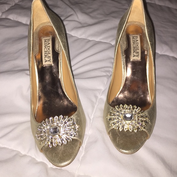 Badgley mischka shoes worn once for a wedding