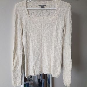 Ann Taylor White cashmere sweater