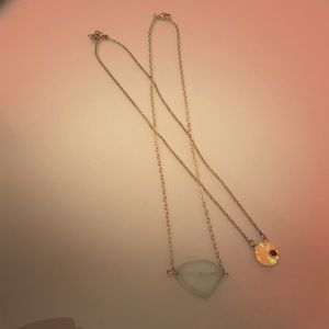 Sea glass and sand dollar necklace bundle