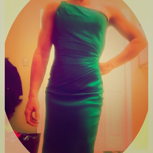 Jessica McClintock Emerald Green Cocktail Dress