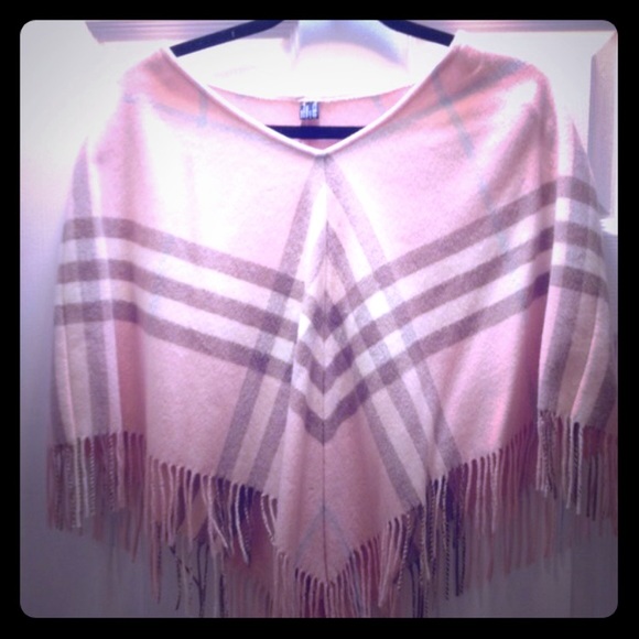 Authentic Burberry Pink Poncho