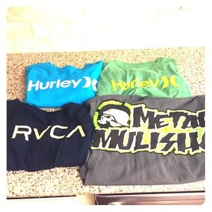 Assorted men's T-shirts.