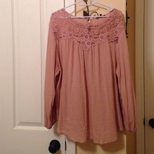 plus size long sleeved top