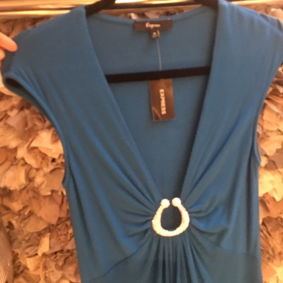 Express deep neckline top