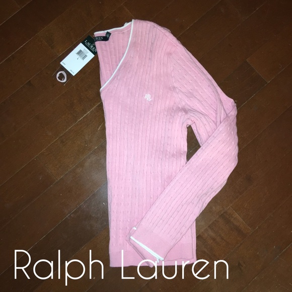 Pink RALPH LAUREN active sweater
