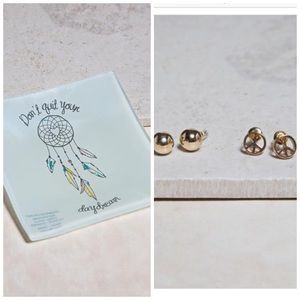 Jewelry Tray w/ 2 pair of earrings