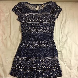 Tribal print romper