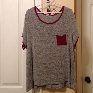 plus sized pocket tee
