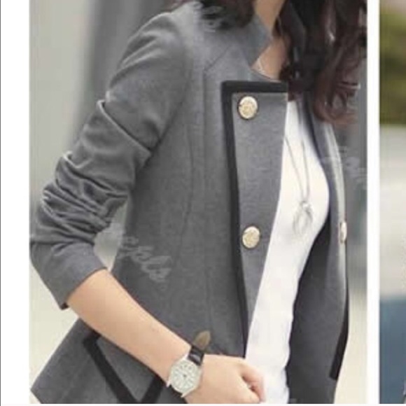 Woman Gray Blazer - Picture 2 of 4