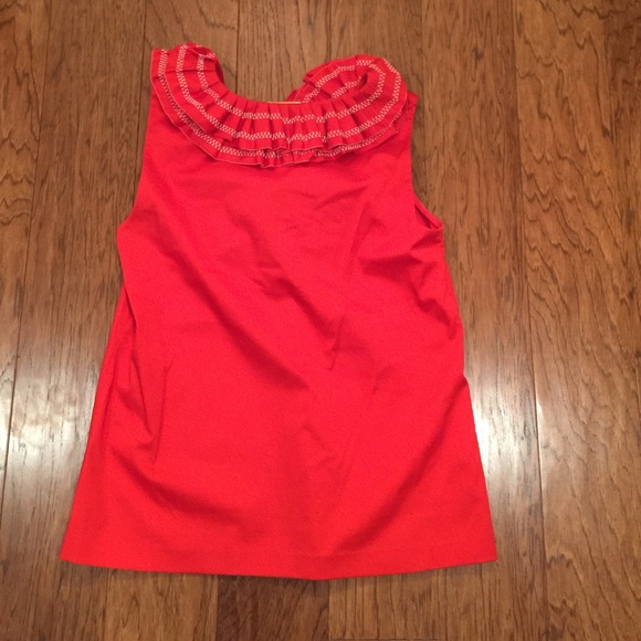 🎉Sale KATE SPADE RUFFLE DRESS BOW TOP BLOUSE S - Picture 3 of 3