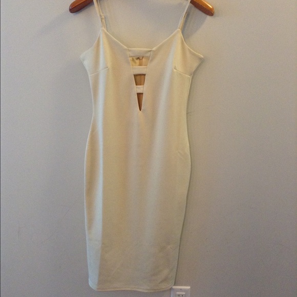 Off white midi dress