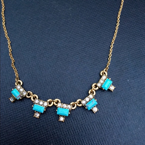 Turquoise And Gold Necklace
