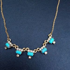 Turquoise And Gold Necklace