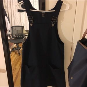 Navy overall dress