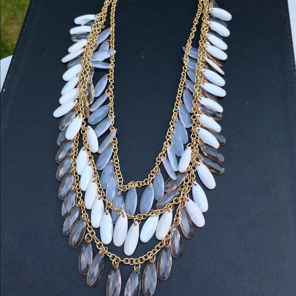Layered Waterfall Beaded Necklace