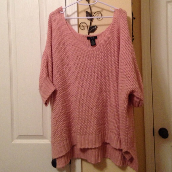plus size high-low sweater