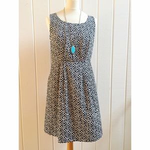 LOFT NWT Black & White Sleeveless Dress