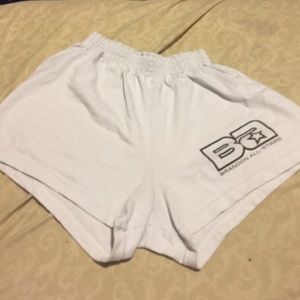 White BA soffe shorts