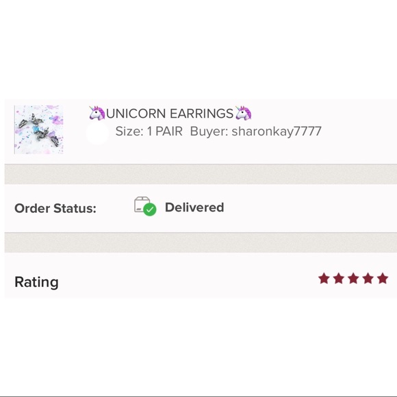 LAST❤UNICORN EARRINGS🦄 - Picture 5 of 5